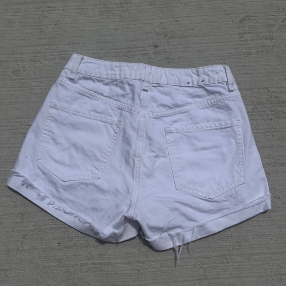 White Denim Shorts from Garage - Picture 4 of 5